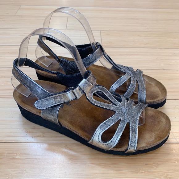 silver pewter sandals